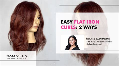 Easy Flat Iron Curls 2 Ways Youtube