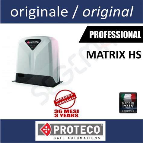 MATRIX PROTECO Operatore Per Cancelli Scorrevoli Pesanti