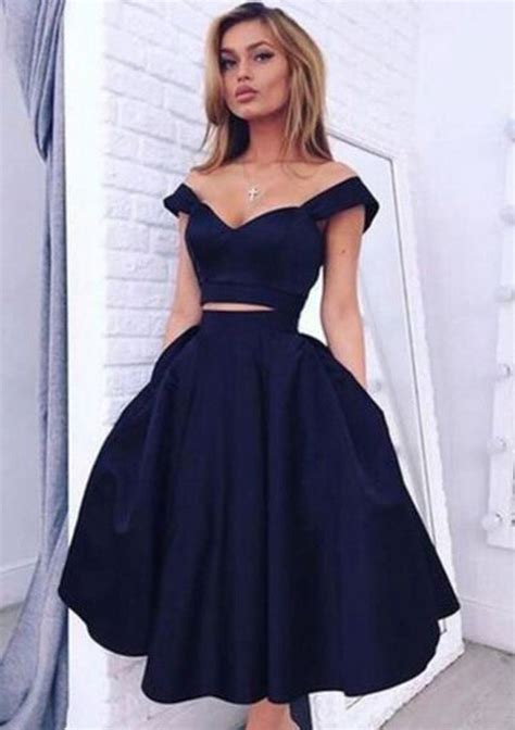 A Line Off The Shoulder Sleeveless Knee Length Satin Homecoming Dress