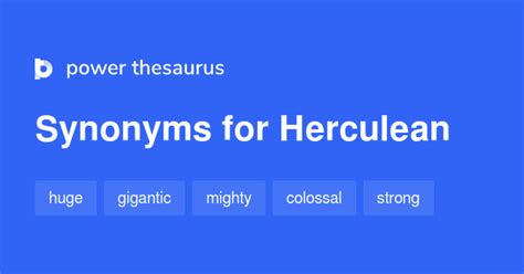 Herculean Synonyms 782 Words And Phrases For Herculean