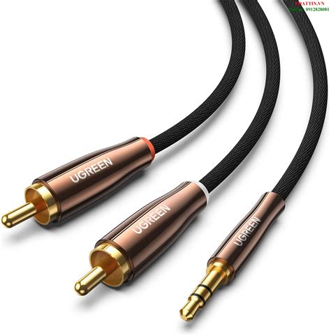 Cáp audio âm thanh 3 5mm ra 2 RCA dài 5M Ugreen 80849 cao cấp