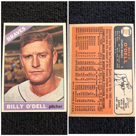 1966 Topps Baseball Cards Etsy