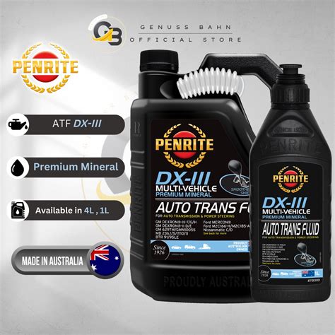 Penrite Atf Dx Iii Mineral Dexron Iii Gm Dexron Toyota