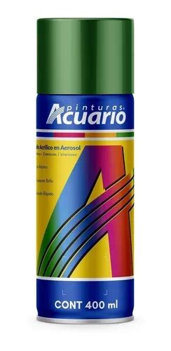 Pintura En Aerosol Acuario Verde Ecólogico Brillante 400 Ml MercadoLibre