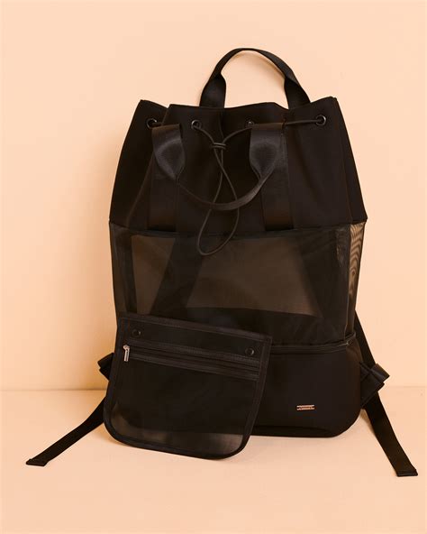 MY BIKINI STORY Mesh Backpack Black Bikini Village