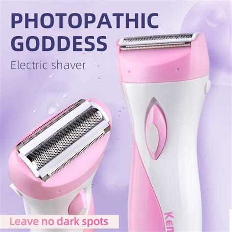 Jual Kemei Women Shave Wool Device Knife Electric Shaver Wool Epilator