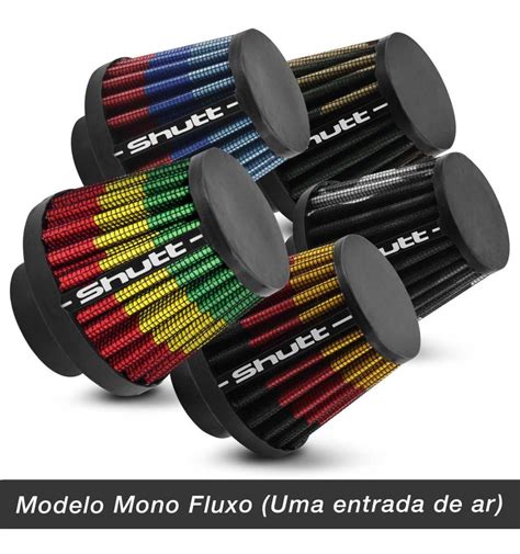 Filtro Ar Esportivo Moto Monofluxo Mm Lav Vel Tuning Shutt Mercado