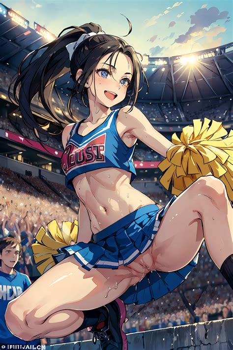 Rule 34 1girls Ai Generated Black Hair Cheerleader Cheerleader Uniform Exhibitionism