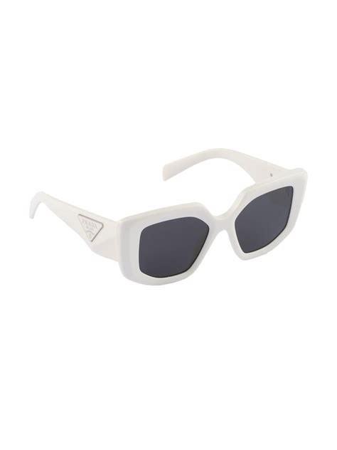 Prada Eyewear Symbole Triangle Logo Sunglasses Farfetch