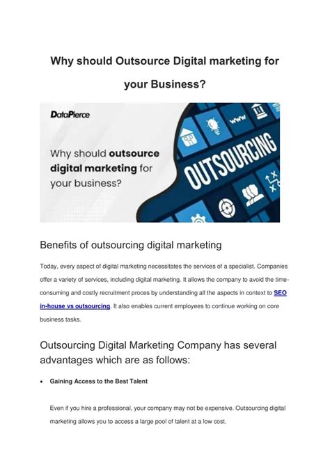 Ppt Why Should Outsource Digital Marketing For Your Business Powerpoint Presentation Id10614222