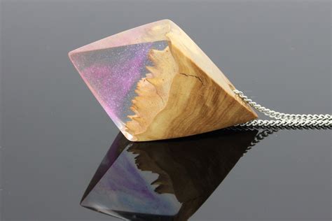 Resin Wood Necklace Epoxy Resin Wood Resin Jewelry Resin