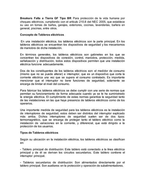 Concepto De Breakers Electricos 2 PDF