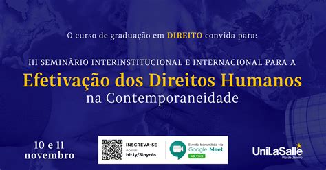 Iii Semin Rio Interinstitucional E Internacional Para A Efetiva O Dos