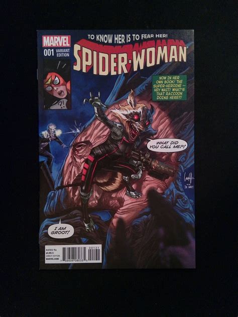 Spider Woman 1E 5th Series Marvel 2015 VF NM Rocket Raccoon Groot