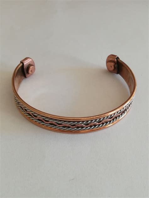 Bracciale Rame Con Magneti Mandala