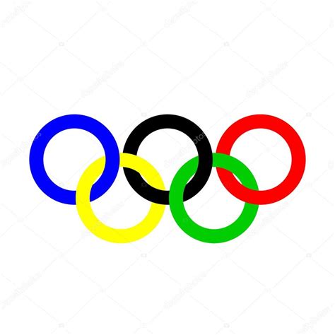 Olympic Rings Olympics Circles Stock Vector Gabylya