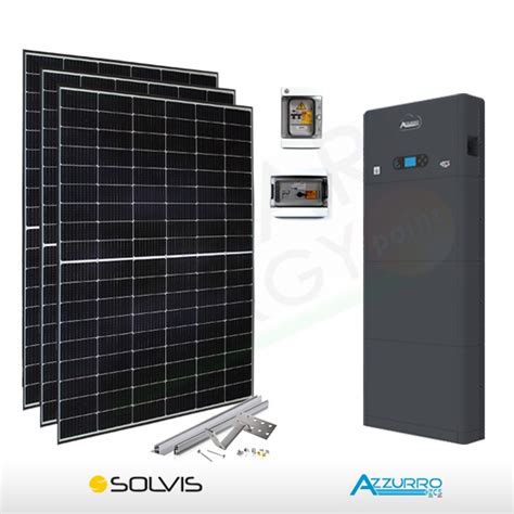 KIT FOTOVOLTAICO 5 KW SOLVIS ZCS CON ACCUMULO DA 5 KWH COMPLETO