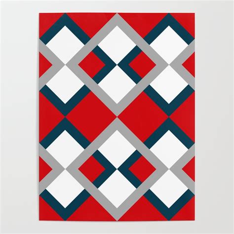 Rhombus Pattern Poster By Anastasia Society6