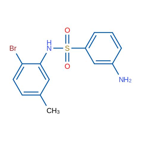 380569 63 1 3 Amino N 2 Bromo 5 Methylphenyl Benzene 1 Sulfonamide