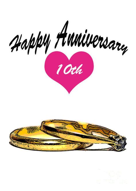 Happy Tenth Anniversary Wishes Greetings Pictures Wish Guy