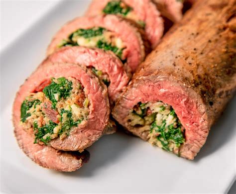 Nugget Markets Blue Cheese Bacon Stuffed Flank Steak Recipe