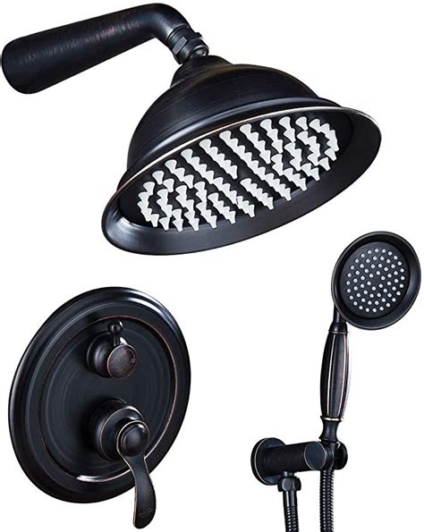 Oil Rubbed Bronze Shower System, Shower Faucet Sets Complete with Wall ...