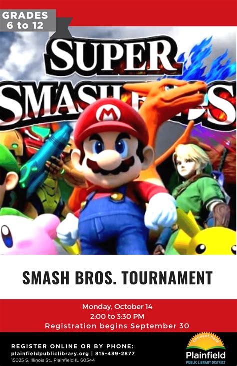 Super Smash Bros. Tournament | Plainfield Area Public Library