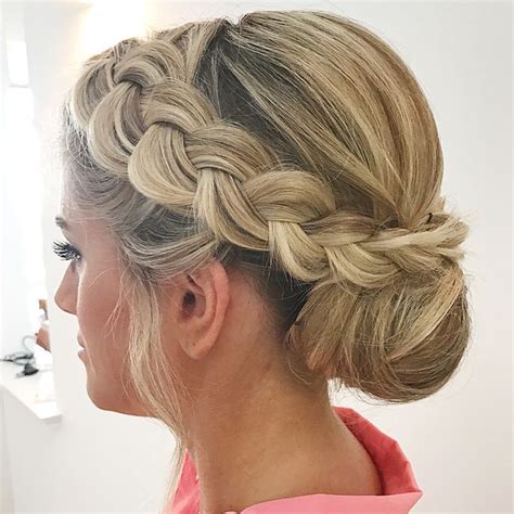 Braid Bun Wedding Hairstyles Hair Styles Braided Bun