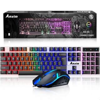 Kit Teclado E Mouse Gamer Usb Ilumina O Led Rgb Km Shopee Brasil