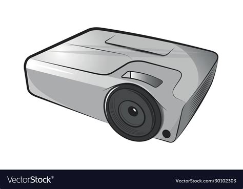 Lcd projector Royalty Free Vector Image - VectorStock