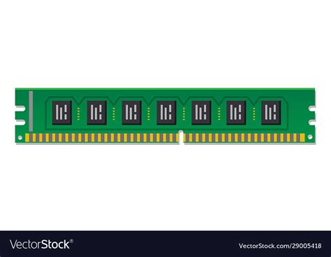 Ram Memory Module Royalty Free Vector Image Vectorstock