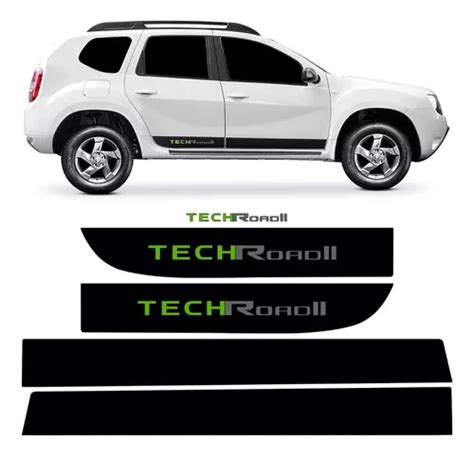 Kit Adesivo Duster Tech Road Faixa Lateral Traseira Techroad Mercadolivre