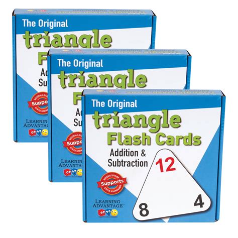 Learning Advantage The Original Triangle Flash Cards Addition