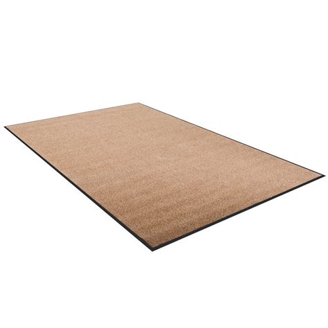 KARAT Tapis de Porte Paillasson d entrée Brillant Beige 135 x 200 cm