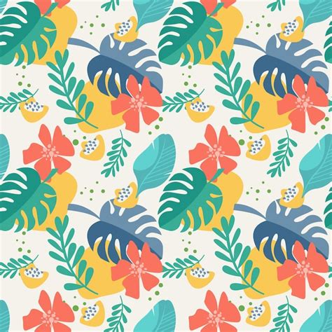 Colorful floral pattern | Free Vector