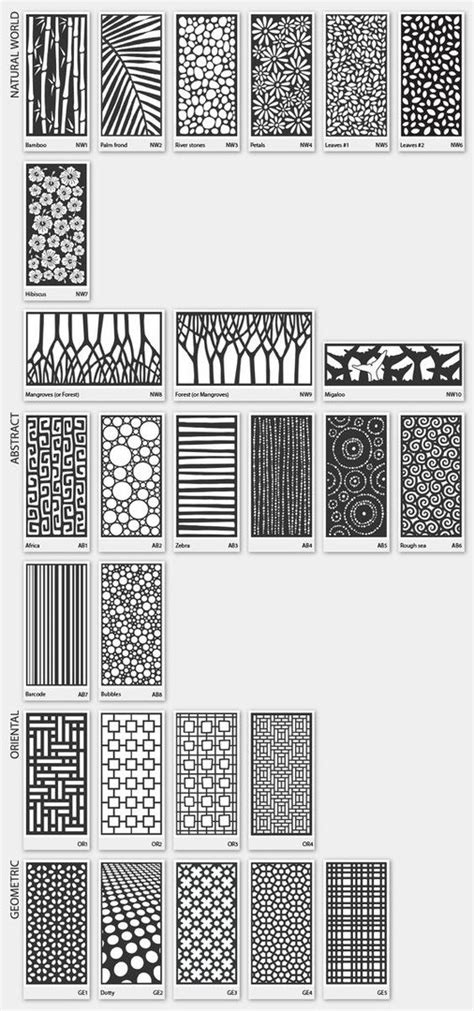 Layout For Laser Cutting Of Panels Grilles Panel Facades Cdr Format