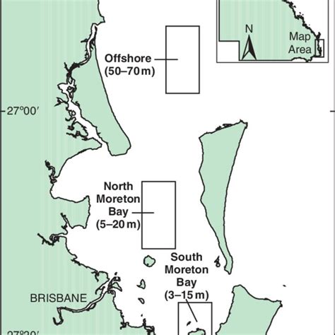 Map of study region showing areas where crabs were sampled. | Download ...