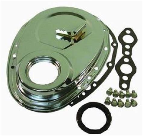 Raw Sbc Chevy 283 350 Timing Chain Cover Wsmall Tab Kit Ebay