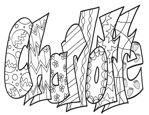 Charlotte Classic Doodle Free Coloring Page — Stevie Doodles