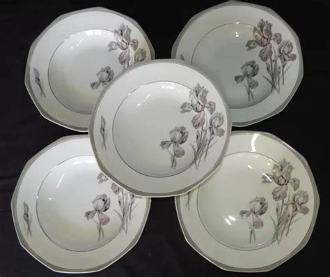 Porcelaine De Limoges France Haviland D Cor Iris X Assiettes