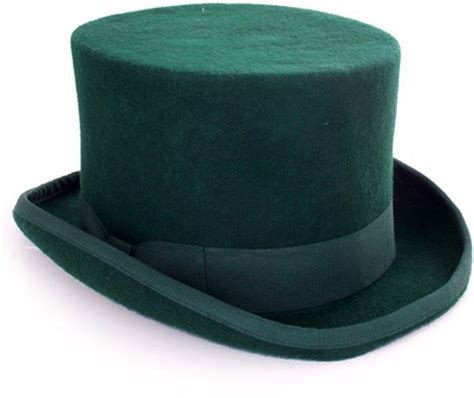 Hoge Hoed Donkergroen Steampunk Tophat Maat 56 57 58 Groen Dames