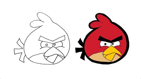 Drawing Angry Birds How To Draw Angry Birds Angry Birds Drawing