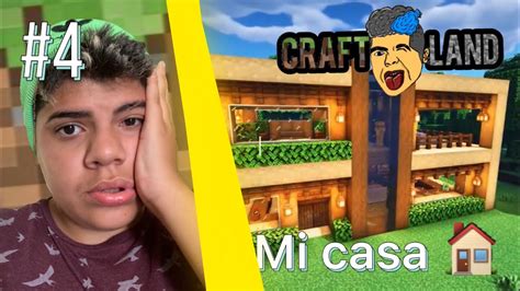 Construy Mi Primera Casa En Craftland Minecraft Youtube