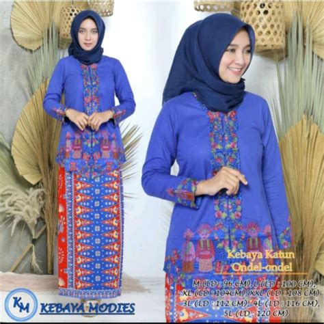 Jual Kebaya Encim Pakaian Adat Betawi Stelan Kebaya Atasan Rok Kebaya