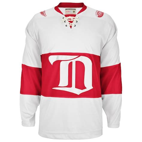 Mens Detroit Red Wings CCM White Classic Throwback Jersey - Shop.NHL.com