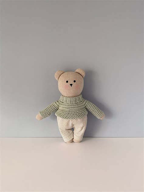 Mu Eco Osito Con Ropa Extra Ble Juguete De Oso De Peluche Etsy