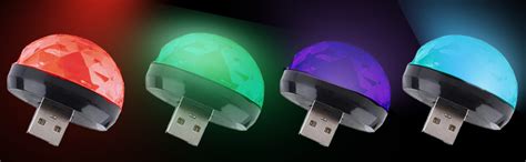 Usb Mini Disco Lights With Different Adapters Shiny Disco Ball Light