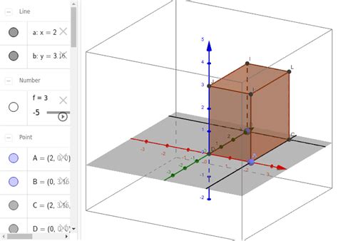 Prisma Recto Base Rectangular Geogebra