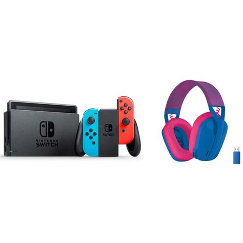 Nintendo Switch Azul Néon Vermelho Néon V2 Logitech G435 Lightspeed