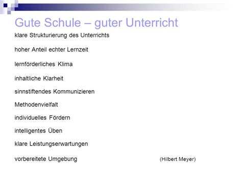 Qualit T Von Schule Und Unterricht Ppt Video Online Herunterladen